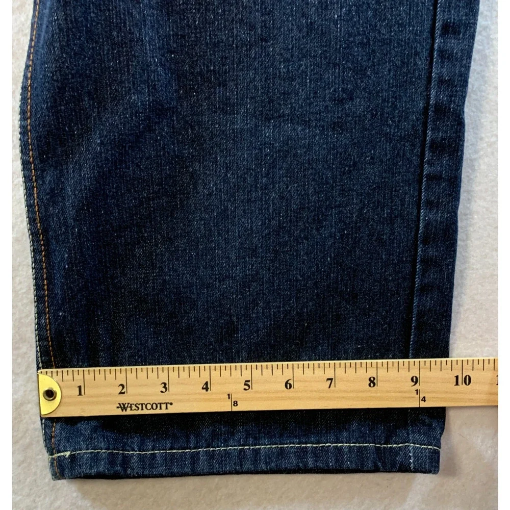 Vintage Y2K Ablanche Mens‎ Jeans 44x32 Dark Wash Blue Baggy Street Workwear
